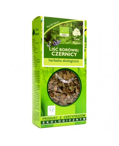 Herbatka ekologiczna z liści borówki czernicy DARY NATURY 25 g