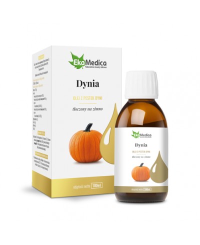 Olej z pestek dyni tłoczony na zimno EKAMEDICA 100 ml