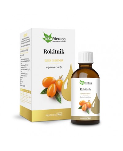 Olej rokitnikowy tloczony na zimno EKAMEDICA 50 ml