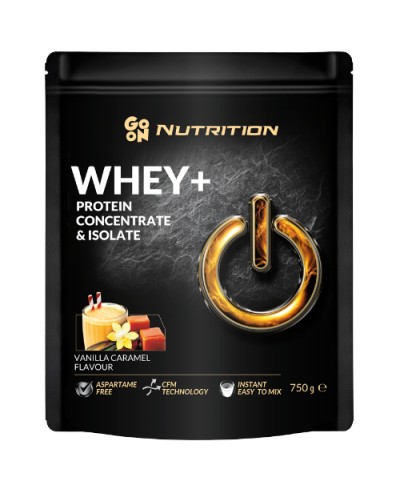 Białko serwatkowe WHEY wanilia z karmelem GO ON! NUTRITION 750 g