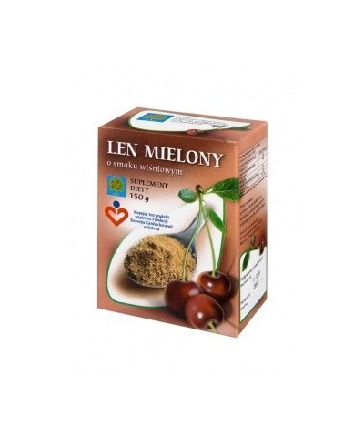 Len mielony wiśniowy z kawałkami owoców